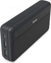 power bank - Hama Power Pack Pocket 20, 20000mAh, 2x USB-A, antracitas - 1 nuotrauka