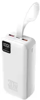 power bank 30000mah - Wozinsky W8-W 30000mAh 30W powerbank, baltas - 1 nuotrauka