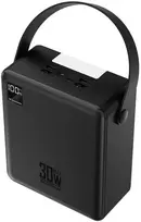 power bank - Wozinsky W8-B 100000mAh 30W išorinė baterija su žibintuvėliu, juoda - 1 nuotrauka