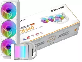 procesoriaus cpu ausintuvas - Darkflash CB360 White CPU Cooler - 1 nuotrauka