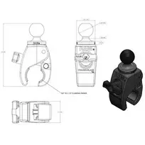 ram laikiklis - RAM Mounts RAP-B-400U montavimo rinkinys - 3 nuotrauka