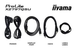 2560x1440 monitorius - iiyama ProLite X2797QSU-B1 27", IPS, QHD, 75Hz - 8 nuotrauka