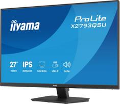 2560x1440 monitorius - iiyama ProLite X2793QSU-B1 27", IPS, QHD, 1ms, USB hub, speakers - 13 nuotrauka