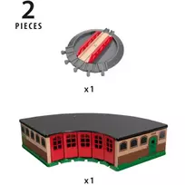 brio traukinys - Rinkinys Brio World Grand Roundhouse 33736 - 2 nuotrauka