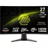 lenktas monitorius - MSI MAG 276CXFDE 27", lenktas, Juodas (Black) - 5 nuotrauka