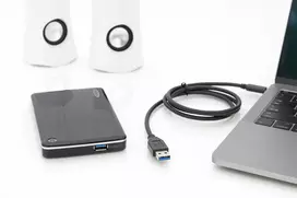 usb 3.2 type c - Digitus AK-300146-010-S USB-C į USB-A kabelis 1m Juodas (Black) - 4 nuotrauka