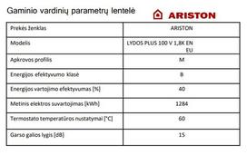 elektrinis vandens sildytuvas - Ariston PRO PLUS 100l - 3 nuotrauka