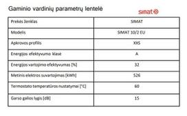 vandens sildytuvas 10l - Simat NTS 10S R Under Sink - 3 nuotrauka