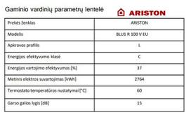 elektrinis vandens sildytuvas - Ariston PRO R EVO 100l - 3 nuotrauka