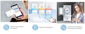 elektrinis vandens sildytuvas - Elektrinis vandens šildytuvas Midea Lume Uno 80 Wi-Fi - 8 nuotrauka