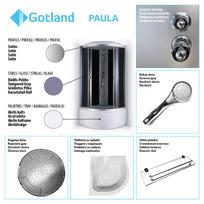 duso kabina ketursiene -  Gotland Paula 90X90X215 - 3 nuotrauka