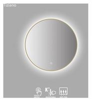 veidrodis su remu - Vonios veidrodis VENTO TIZIANO, LED 2700-6500K, antiras., sens. jung., auks. rėmu, Ø60 cm - 2 nuotrauka