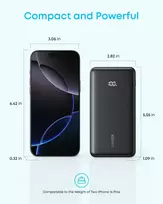 ankeriai - Anker Zolo A110EH11, 20000mAh, 22.5W, USB-C, juodas (black) - 2 nuotrauka