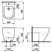 laufen pro - Laufen Pro 360x530mm White - 2 nuotrauka