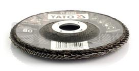 metalo slifavimo juosta - Lapelinis šlifavimo diskas D125x22 mm, P80 - 2 nuotrauka