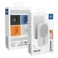 magsafe 5000 - Blue Star Slim DG-P8, 5000mAh, 15W, MagSafe, baltas - 3 nuotrauka