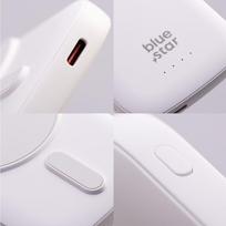 magsafe 5000 - Blue Star Slim DG-P8, 5000mAh, 15W, MagSafe, baltas - 4 nuotrauka