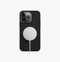 iphone 15 pro max phone case - UNIQ "Keva Magclick Charging iPhone 15 Pro Max" Carbon Black - 3 nuotrauka