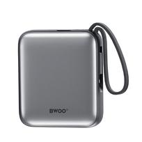 10000 power bank - BWOO P74, 10000mAh, 22.5W, silver - 4 nuotrauka