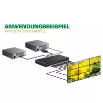 av hdmi adapteris - Adapteris AV InLine InLine Kontroler ścienny wideo HDMI 1 do 9, Full-HD - 3 nuotrauka