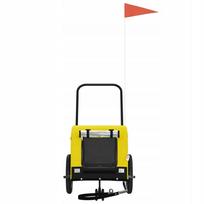 dviracio sunims - Dviračio priekaba augintiniams, geltona/juoda (Yellow/Black) - 2 nuotrauka