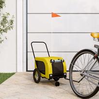 dviracio sunims - Dviračio priekaba augintiniams, geltona/juoda (Yellow/Black) - 3 nuotrauka