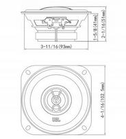 10 cm garsiakalbiai - JBL Stage2 424, juodas (Black) - 3 nuotrauka