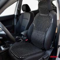 automobilio kilimeliai - AMiO AMI-03650 sėdynės kilimėlis su karoliukais ir nugaros atrama Juodas (Black) - 3 nuotrauka