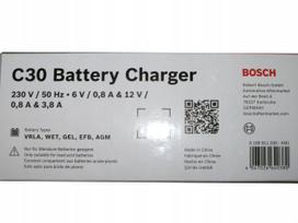 transportas - BOSCH C30 Akumuliatoriaus įkroviklis 6-12 V, 3.8 A - 2 nuotrauka