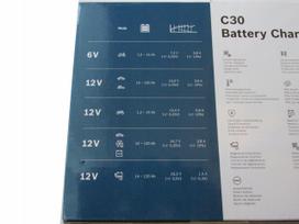 transportas - BOSCH C30 Akumuliatoriaus įkroviklis 6-12 V, 3.8 A - 3 nuotrauka