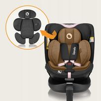 kedutes - LIONELO NAVY I-SIZE AUTOMOBILINĖ KĖDUTĖ, 0-36 KG, Juoda/Rožinė (Black/Pink) - 2 nuotrauka