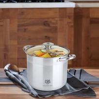 puodai indukcinei - Puodas Karl Hausmann Solid, 280 mm, 13.5 l, Sidabrinė (Silver) - 2 nuotrauka