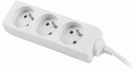 ilgintuvas 1.5 - Lanberg Power Strip 1.5m White PS0-03E-0150-W - 1 nuotrauka