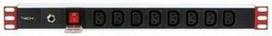 c13 power - Techly Pro Rack Power Strip 1U 8xIEC - 1 nuotrauka
