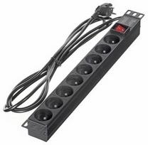 A-Lan Surge Protector 8 Outlet Black 3m
