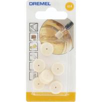 dremel priedas - Veltinio poliravimo diskas Dremel 414, 13,0 mm, 2615041432, 6 vnt. - 2 nuotrauka