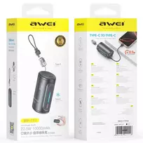 22.5w 10000mah - Awei WP-117, 10000mAh, 22.5W, juodas (black) - 2 nuotrauka