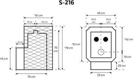 skamet 216 -  Skamet S-216 GL su stiklu - 2 nuotrauka