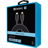 hdmi kabelis 5m - Sandberg HDMI 2.0 5m - 2 nuotrauka