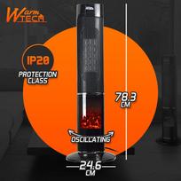 keraminiai sildytuvai - Warmtech WTCH2000TL-78, 2000W, su nuotoliniu pultu - 2 nuotrauka