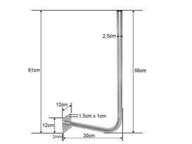 tv laikiklis - Antenos tvirtinimas Blow 76-900, 550 mm x 300 mm, 0.0001 V - 2 nuotrauka