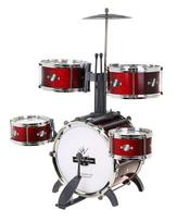 bugnas vaikams - RAMIZ Mega Drums 7 būgnų perkusija vaikams su kėdute ir lazdelėmis - 4 nuotrauka