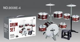 bugnas vaikams - RAMIZ Mega Drums 7 būgnų perkusija vaikams su kėdute ir lazdelėmis - 6 nuotrauka