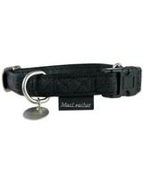 Zolux reguliuojamas antkaklis Mac Leather 25 mm juodas