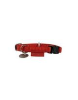 Zolux reguliuojamas antkaklis Mac Leather 15 mm raudonas