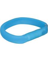 antkaklis platus - Trixie šviečiantis antkaklis su USB M–L: 50 cm / 30 mm mėlynas - 1 nuotrauka