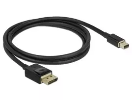kabelia dp - Delock Cable Mini Displayport To Displayport 8K 60Hz 1m Black - 3 nuotrauka