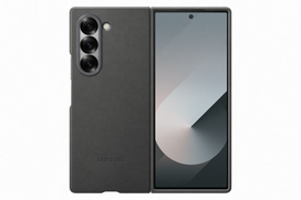 galaxy z fold 6 deklai - Samsung Eco-leather Case EF-VF956PJE Fold6 (Gray) - 2 nuotrauka