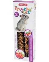 Zolux Crunchy Stick burbuolės šinšiloms su laukine rože ir serbentais 115 g