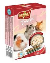 ziurkenu maistas - VITAPOL Lašeliai graužikams - pieno ir medaus 75g - 1 nuotrauka
